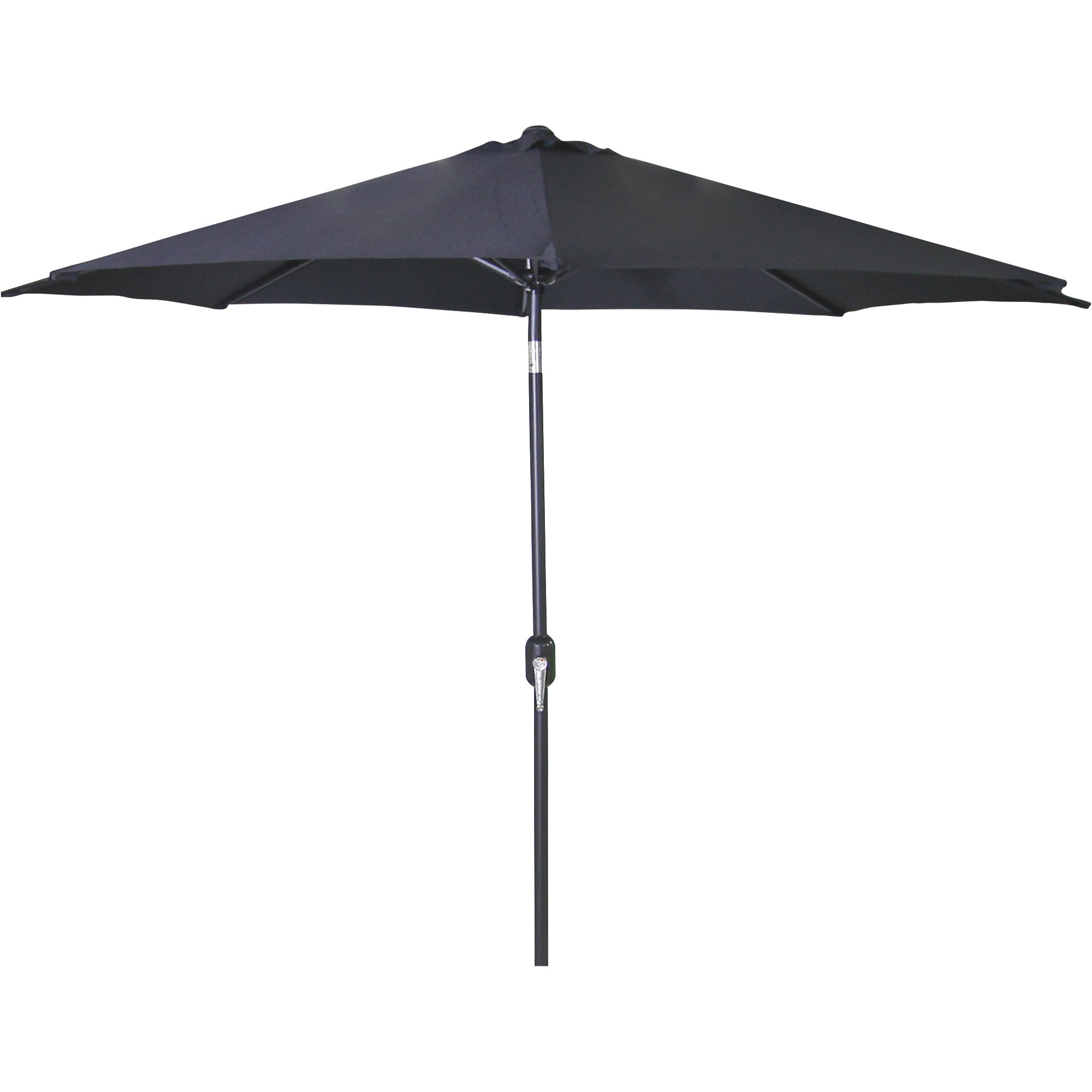 Jordan Manufacturing 9-Ft. Steel Crank Tilt Patio Umbrella, Black, Model# US904L-BLK